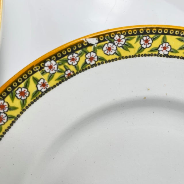 Ironstone Yvonne Plates from Orchies, Early 20th Century, Set of 6 For Sale - Image 13 of 16