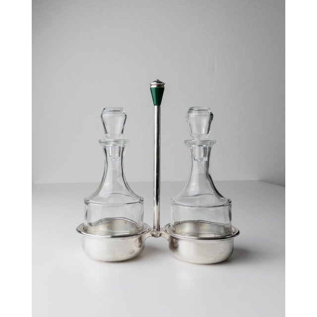 This vintage table set from the 1970s combines functionality and elegance in one set. It consists of salt and pepper...