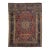 Rosette Designed Vintage Mashad Persian Wool Rug in Red For Sale