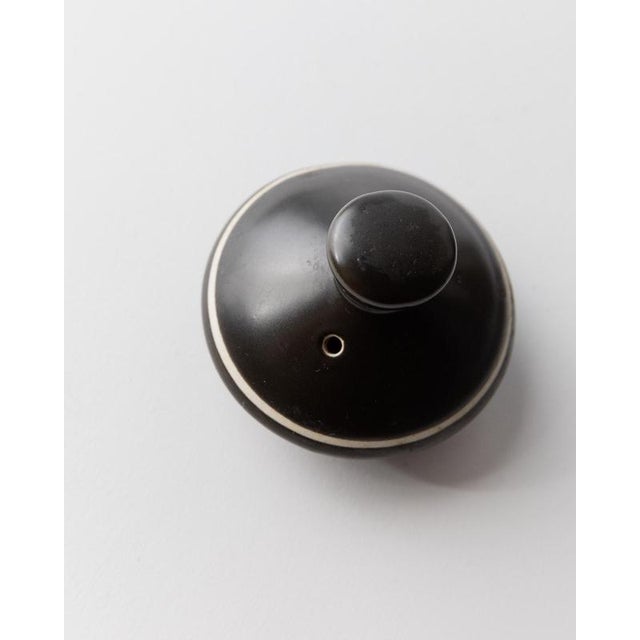 Vintage Ceramic Teapot with Blackand White and Metal Handle, 1980s For Sale - Image 6 of 11