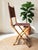 Wood Folding Country Chair in Faux Bamboo, 1950s For Sale - Image 7 of 8