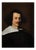 Bernardo Strozzi, Portrait of a Man with White Collar, Oil on Canvas, 17th Century, Framed For Sale