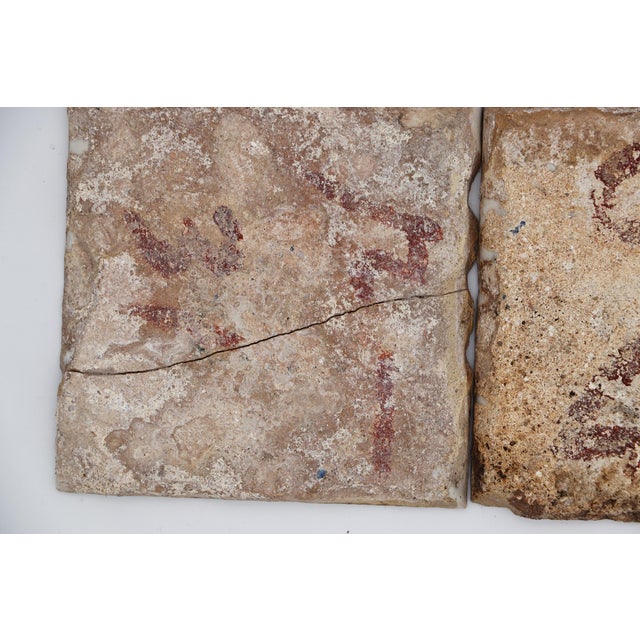 18th Century Gorgeous Set of Four Naturalistic Portuguese Tiles For Sale - Image 12 of 12