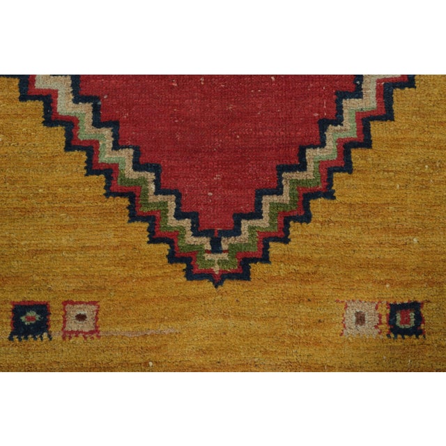 Rug & Kilim Vintage Malayer Persian Rug, Red and Gold With Floral Medallion - Rug & Kilim For Sale - Image 4 of 7