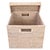 Boho Chic Artifacts Rattan Letter File Storage Box with Lid in White Wash For Sale - Image 3 of 8