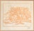 Art Nouveau Style 1950 Print on heavy paper in a Light brown-orangish Color, depicting a Landscape Scenery in the...