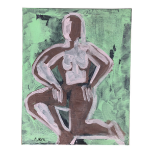 Contemporary Original Figurative Painting on Stretched Canvas by CL Auker
