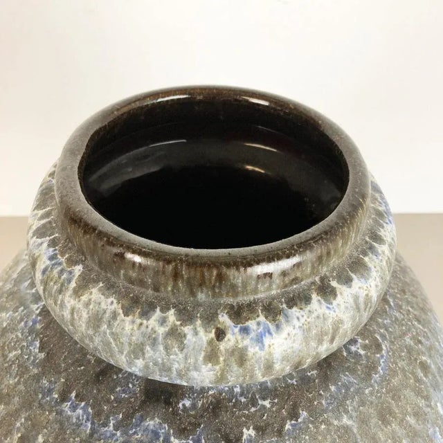 Ceramic Large Pottery Fat Lava Multicolor 286-42 Vase Made from Scheurich, 1970s For Sale - Image 7 of 14