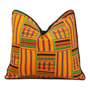 Osei Vintage African Kente Pillow Cover