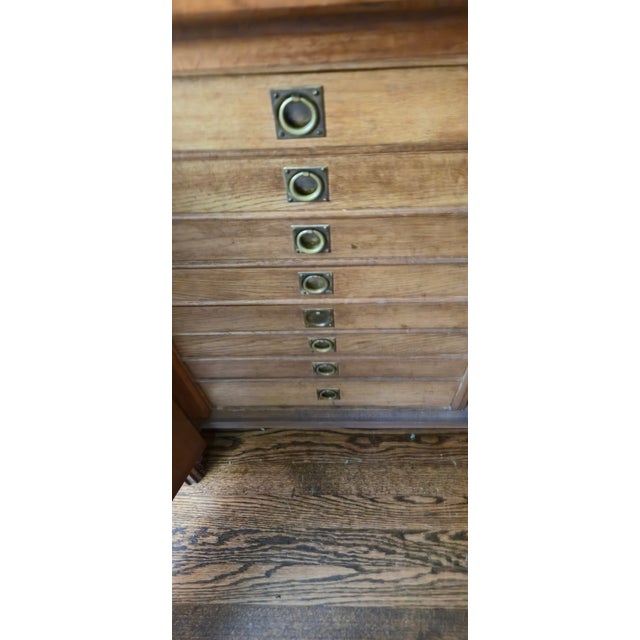 1930s Art Deco Sideboard Cabinet by Bruno Paul for Hellerau - Low Gentleman's Wardrobe With Original Key For Sale - Image 11 of 13