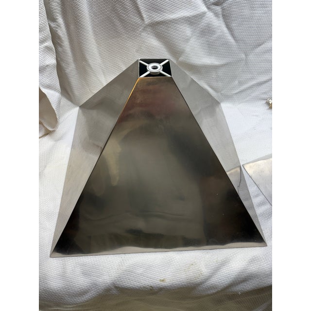 Original Akio Makigawa Style Post Modern Cast Aluminum Abstract Space Age Table Lamp For Sale - Image 12 of 12