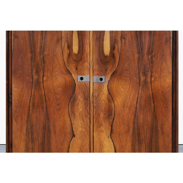 Mid-Century Brazilian Rosewood Armoire Dresser by Intercontinental Design For Sale - Image 9 of 13