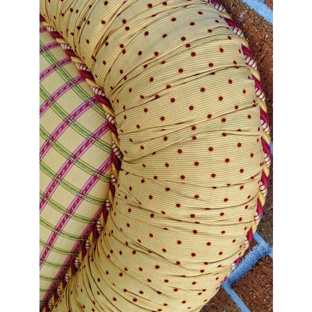 1990s Vintage Full Size Canary Yellow Headboard For Sale - Image 5 of 12