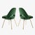Late 20th Century Original Saarinen Executive Armless Chairs in Emerald Velvet, Custom Gold Edition - Set of 6 For Sale - Image 5 of 10