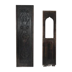 Hungarian Wooden Panels, 1940s, Set of 2