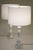 Off-white 1960s Large Matched Pair Neo Classic Hollywood Regency Modern Carrara Marble Tuscan Column Style Table Lamps For Sale - Image 8 of 11