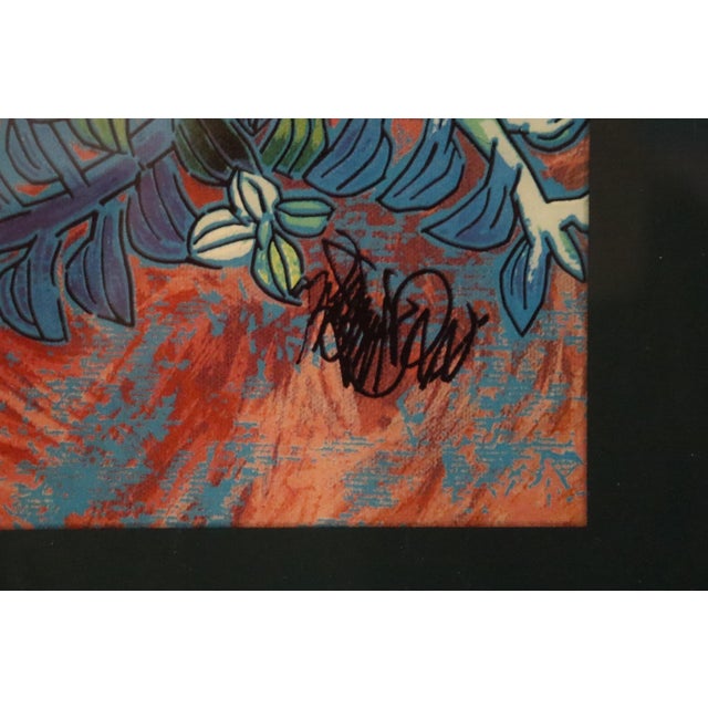 Plastic 1990s Signed “White Tigers” Serigraph by Jiang Tiefeng For Sale - Image 7 of 8
