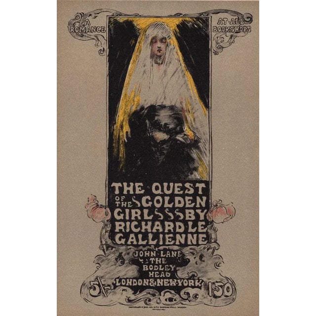 Ethel Reed, The Quest of the Golden Girl from Les Maîtres de L'Affiche, 1897, Original Lithograph For Sale - Image 13 of 13