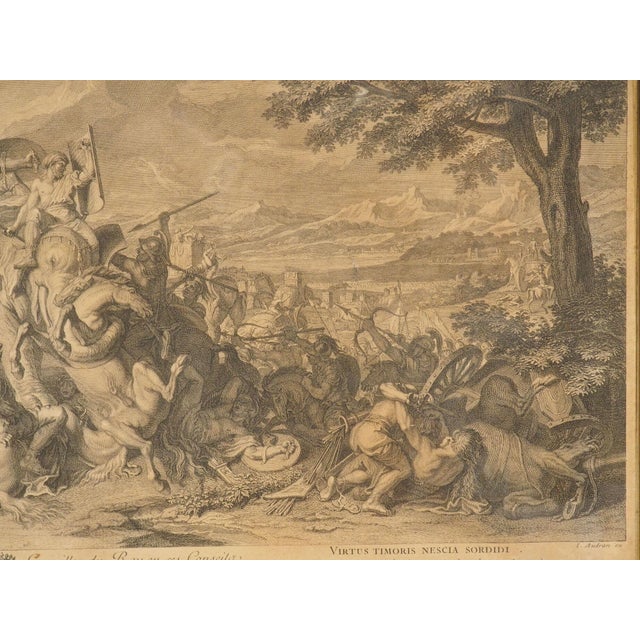 Pair of 18th Century French Lithographs, Battle Scenes With Alexander the Great For Sale - Image 13 of 18