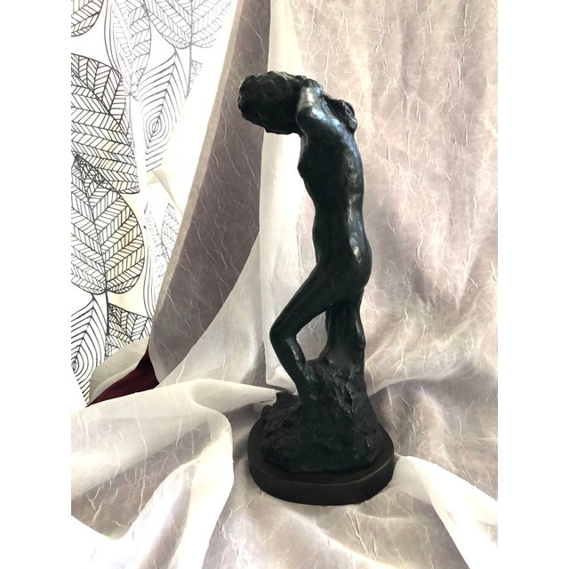 Figurative 1966 Pierre Bonnard Nude Girl Bathing Alva Studio/Albright Gallery Statue For Sale - Image 3 of 12