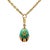 Contemporary Faberge Diamond Egg Pendant Necklace 18k Yellow Gold Guilloche Enamel For Sale - Image 3 of 8