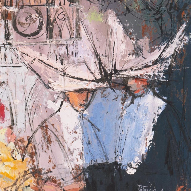 1960s 'Nuns at Notre-Dame' by Patricia Stanley Cunningham, Paris, Munich, Woman Modernist, Art Institute of Chicago, Smithsonian, Carmel For Sale - Image 5 of 8