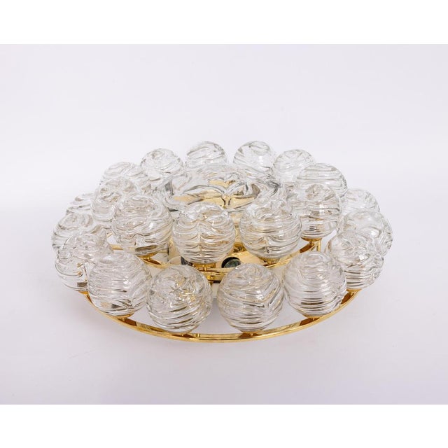 Sputnik Snow Balls Flush Mount in Glass attributed to Doria, Germany, 1970s For Sale - Image 4 of 18