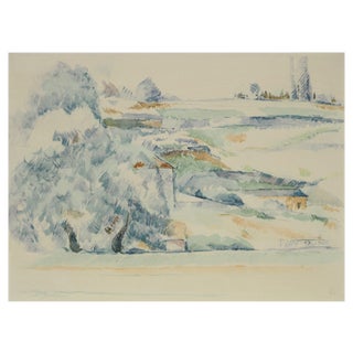 Paul Cezanne, Landscape in Provence, Lithograph and Stencil For Sale