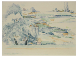 Paul Cezanne, Landscape in Provence, Lithograph and Stencil