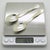 Metal Vintage Italian Handmade Genuine Silver Sugar Coffee Spoons, 1970s, Set of 2 For Sale - Image 7 of 10