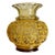 Adolf Heyden for Fritz Heckert Antique Glass Vase – Brass Caged Olive Green Art Glass, Circa 1880s For Sale