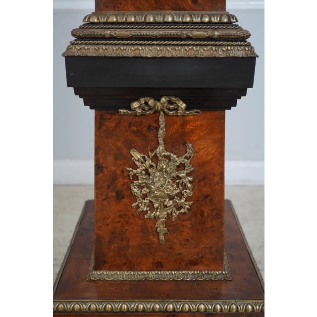Pair Burl Walnut French Empire Obelisks For Sale - Image 10 of 10