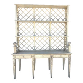 Mid Century Louis XVI Style Hutch For Sale