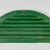 Antique Architectural Salvage Half-Round Arched Wooden Louvre in Green Paint For Sale - Image 4 of 10