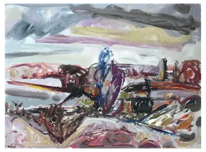 Jean Krillé, Tableau No. 80, Oil on Wood