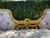 1970s French Louis XVI Gilt Beech Pink Damask Settee - 1Pc For Sale - Image 4 of 17