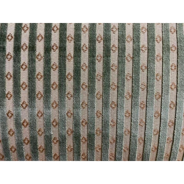 Restoration Upholstered Walnut Sofa Bench For Sale - Image 5 of 7