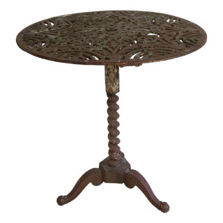 Round Cast Iron Table, 1890s For Sale