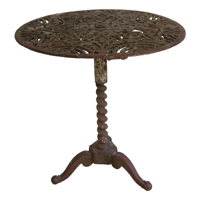 Round Cast Iron Table, 1890s For Sale