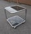 Vintage Italian Chrome and Smoked Glass Rolling Side Table, 1970s For Sale - Image 13 of 15