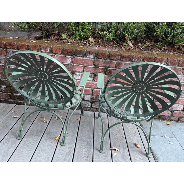 Francois Carre Petite Sunburst Chairs-Set of 2. Circa 1930's For Sale In San Francisco - Image 6 of 6