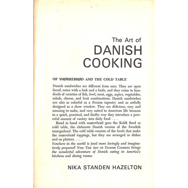 Mid-Century Modern "The Art of Danish Cooking" Book 1964 Hazelton, Nika Standen For Sale - Image 3 of 9