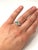 Natural Brazilian Emerald & Diamond Ring 18 Karat White Gold For Sale - Image 9 of 18