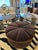 2010s Brown Round Luxurious Velvet Ottoman Pouf For Sale - Image 5 of 6