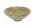 A studio pottery bowl by the American artist Abraham Cohn (born 1925). This round bowl has a beige-yellow glaze with dark...