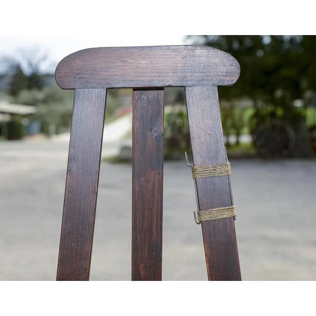 Italian Painters Easel in Wood, 1920s For Sale - Image 6 of 9