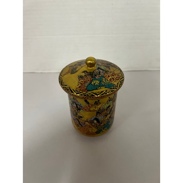 Antique Isshu Japanese Gilt Hand Painted Porcelain Wedding Tea Cup With ...