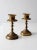 Vintage Brass Candlestick Holders Pair For Sale - Image 4 of 7