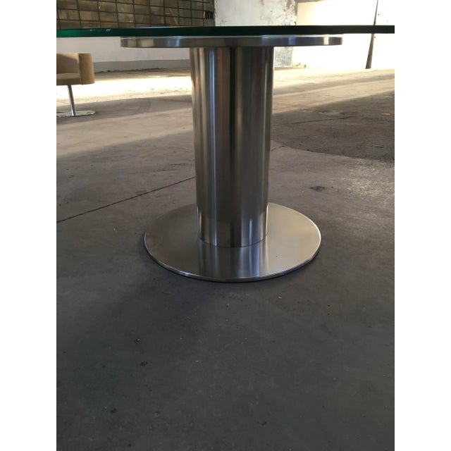 Mid-Century Modern Italian Chromed Base Dining Table, 1970s For Sale - Image 6 of 11