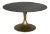 Herno Table, Antique Brass, Black Stone For Sale